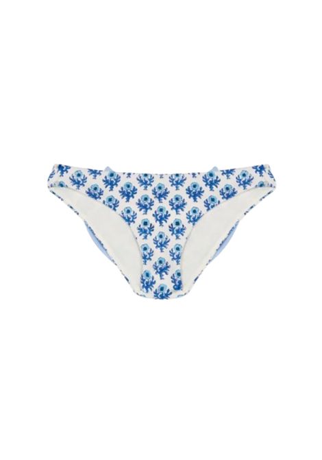 Costume bambina Madame MC2 Saint Barth 00152H Bianco fiori fiocco stampa all over vestibilità regolare MC2 SAINT BARTH | Costumi | MADAME00152H10